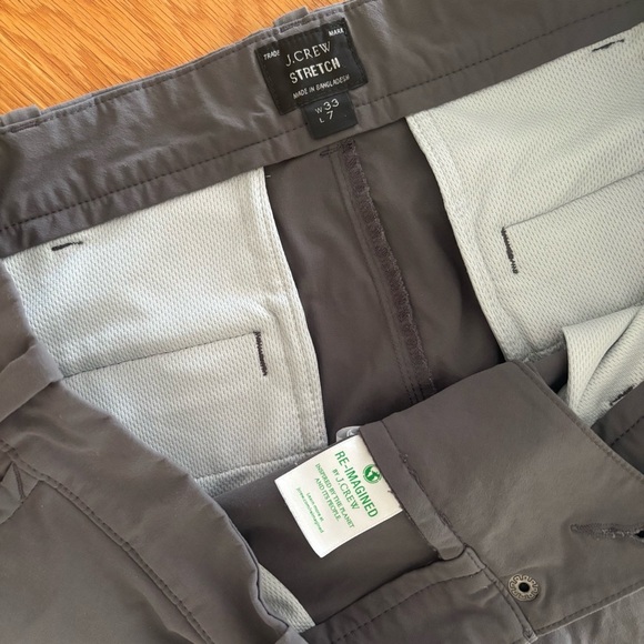 J.Crew Stretch Chino Shorts flex stretch Re-Imagined 7” Inseam Gray, Men’s 33 - Picture 6 of 6